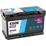 Exide AGM A12V 82Ah 800A EK820 – Zboží Mobilmania