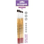 Sada plochých štětců Pony hair - 5 ks – Zboží Dáma