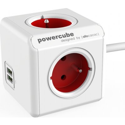 PowerCube Extended USB 1,5 m červená – Zbozi.Blesk.cz