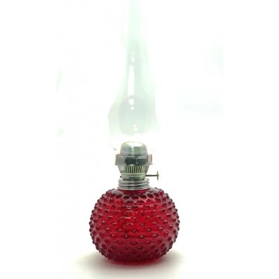 Petrolejová lampa Ema - Hobnail - Ananas - granát – Hledejceny.cz