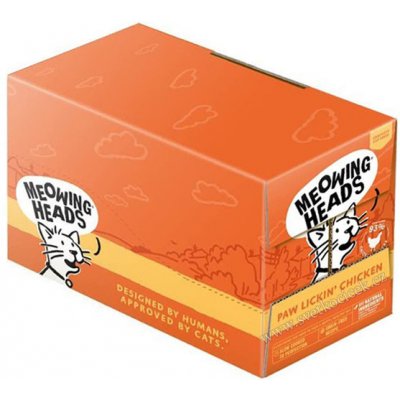 Meowing Heads Paw Lickin Chicken pro kočky 10 x 100 g – Zboží Mobilmania