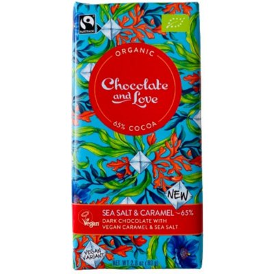 Chocolate and Love Sea Salt & Vegan Caramel 65 % 80 g