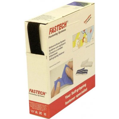FASTECH® B25-SKL02999910 pásek se suchým zipem, zalepení hotmelt , flaušová část, (d x š) 10 m x 25 mm, černá, 10 m – Hledejceny.cz