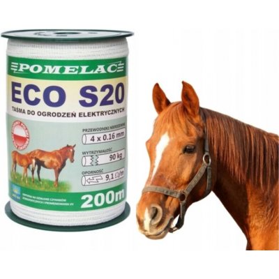 Páska pro elektrické ohradníky Pomelac 200 m 20 mm 4 vodiče 90 kg – Hledejceny.cz