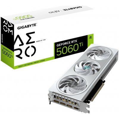 Gigabyte GeForce RTX 5060 Ti AERO OC 16GB GV-N506TAERO OC-16GD – Sleviste.cz