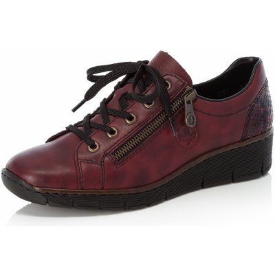 Rieker 53702-35 červená – Zboží Dáma