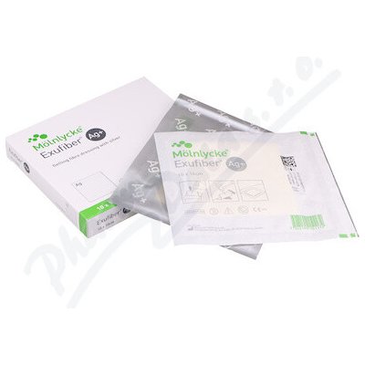 Exufiber Ag+ krytí 10 x 10 cm 10 ks – Zboží Dáma