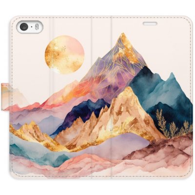 Pouzdro iSaprio Flip s kapsičkami na karty - Beautiful Mountains Apple iPhone 5 / 5S / SE – Zbozi.Blesk.cz