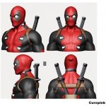 Pokladnička Deadpool 20 cm SD Toys Marvel Co – Zboží Dáma