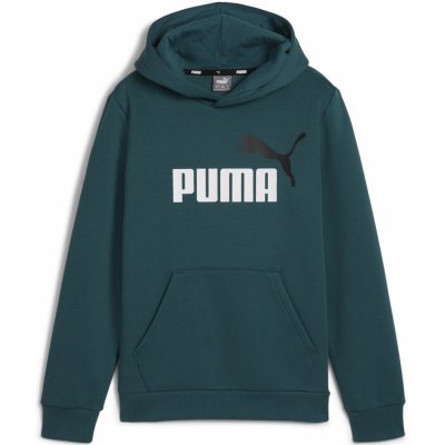 Puma Ess+ 2 Col Big Logo Hoodie FL B 58698708 Zelená – Zboží Mobilmania