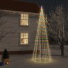 Vánoční stromek zahrada-XL Vánoční strom s hrotem 732 barevných LED diod 500 cm