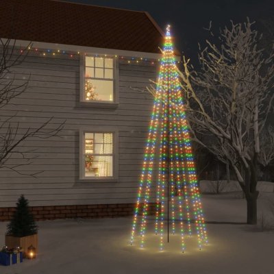 zahrada-XL Vánoční strom s hrotem 732 barevných LED diod 500 cm – Zboží Mobilmania