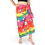 Sarong Pareo REN duha s květy růžová – Zboží Dáma