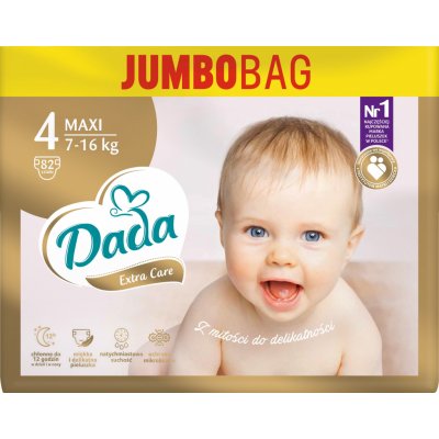 Dada JUMBOBAG Extra Soft 4 Maxi 7-18 kg 4x 82 ks – Zbozi.Blesk.cz