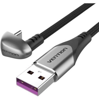 Vention COHHF USB-C to USB 2.0 U-Shaped 5A, 1m, šedý – Zboží Mobilmania