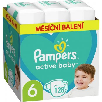 Pampers Active Baby 6 128 ks