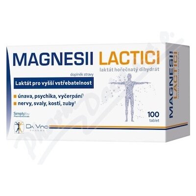 Magnesii Lactici Da Vinci Pharma 100 tablet – Hledejceny.cz