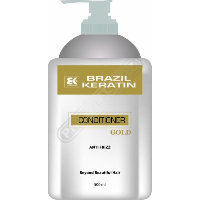 Brazil Keratin Conditioner Gold kondicionér na barvené poškozené vlasy 500 ml – Zboží Mobilmania