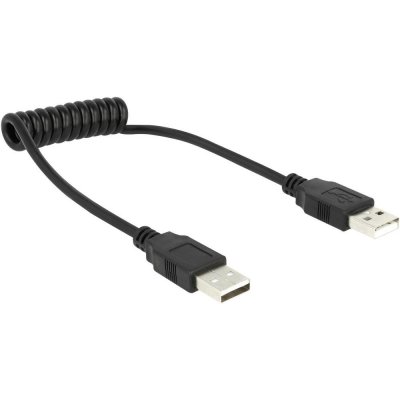 Delock 1937078 USB, USB 2.0 USB-A zástrčka, USB-A zástrčka, 0,6m, černý – Zbozi.Blesk.cz