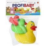 Profibaby Baby kačenka malá pískací set 3ks do vany pro miminko 6cm – Zboží Mobilmania