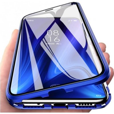 Pouzdro Beweare Magnetické oboustranné s tvrzeným sklem Samsung Galaxy S21 FE 5G - modré
