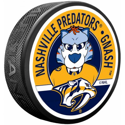 Mustang Puk Nashville Predators NHL Gnash Mascot Textured Puck – Zbozi.Blesk.cz