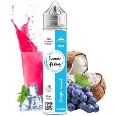 Star Taste Liquids Grape Coconut - Summer Feeling Shake & Vape 20 ml – Zboží Mobilmania