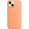 Pouzdro a kryt na mobilní telefon Apple Apple silikonový s MagSafe na iPhone 15 Plus sorbetově oranžová MT173ZM/A