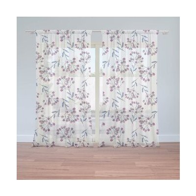 Sablio Záclony Jeřabiny: 2ks 150x250cm – Hledejceny.cz