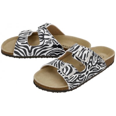 esmara dámské pantofle černá/bílá – Zboží Dáma