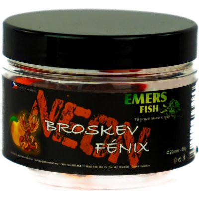 Emers Fish boilies Neonky Broskev Fénix 50g 16mm – Zboží Mobilmania