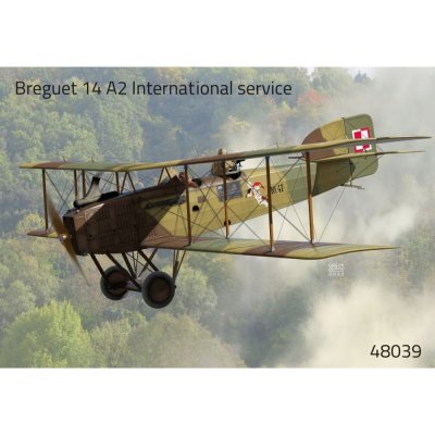 Fly Breguet 14 A2 'Internat. service' 4x camo 48039 1:48