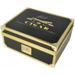 Humidor na doutníky Cigars Black/Gold 25D, 26x22x11,5cm – Zbozi.Blesk.cz