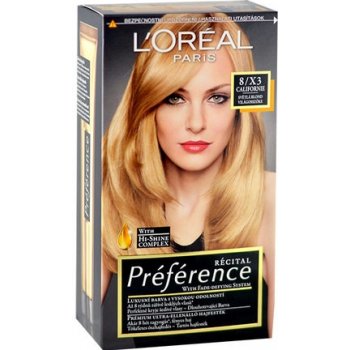 L'Oréal Féria PreferenceCalifornie Blond světlá 8/X3