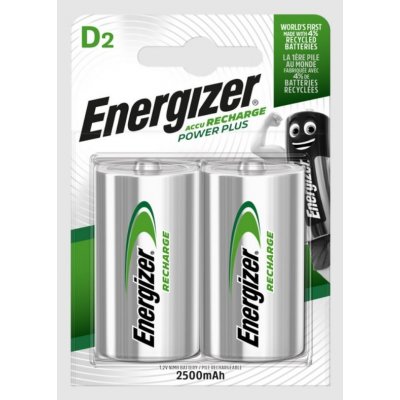 Energizer POWER PLUS DUO D 2500 mAh 2 ks EHR010 – Zboží Mobilmania