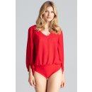 Figl elegantní body se vzdušnými rukávy M686 red