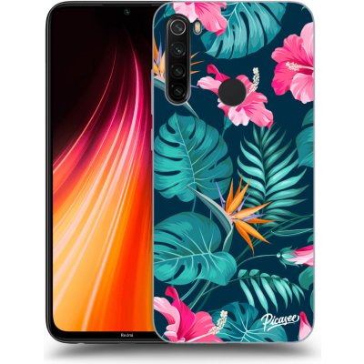 Pouzdro Picasee silikonové Xiaomi Redmi Note 8T - Pink Monstera černé – Zboží Mobilmania