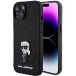Karl Lagerfeld FIXED Glitter Metal Ikonik iPhone 15 černé – Zboží Živě