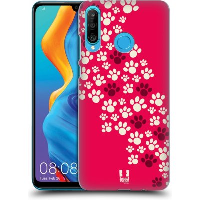 Pouzdro Head Case Huawei P30 Lite TLAPKY RŮŽOVÉ – Zboží Mobilmania