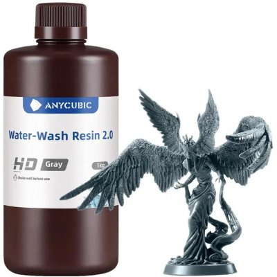 Anycubic Water-wash resin 2.0 šedá - 1 kus – Zboží Živě