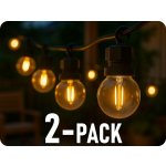V-TAC LED světelný řetěz, 5m, 10x0.4W, 550lm, IP44, 3000K/2-PACK! – Hledejceny.cz