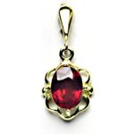 Čištín Zlatý přívěsek přírodní rubín P 1140 22 – Hledejceny.cz