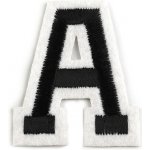 Nažehlovačka písmena Balení: 26 ks, Varianta: 10 "J" černá – Zboží Dáma