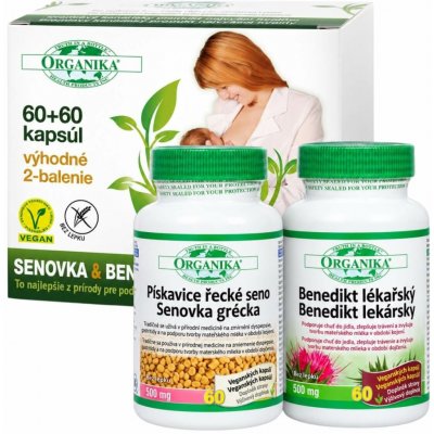 Organika pískavice & BENEDIKT 2 x 60 kapslí – Hledejceny.cz
