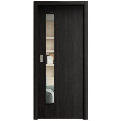 Sapeli Elegant Komfort M60 posuvné ořech královský 60 x 197 cm Čiré sklo – Hledejceny.cz