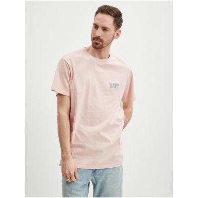 Guess pánské tričko Back Mirage světle růžové – Zboží Mobilmania