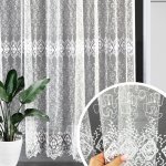 Vyšívaná záclona 3130 krajkový ornament metráž Ervi – Hledejceny.cz