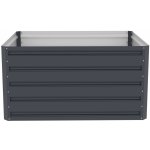 Vyvýšený záhon G21 Daisy 100 x 80 x 52 cm plechový antracitový – Sleviste.cz