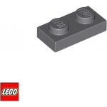 LEGO® 3023 Podložka 1x2 Tmavě-Šedá – Hledejceny.cz
