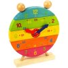 Dřevěná hračka Bigjigs nasazovací hodiny